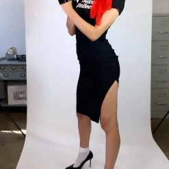 L'école Des Femmes Side Slit Pencil Skirt Skirts