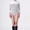 L'école Des Femmes Le Marin Bodysuit (White Collar) Bodysuits