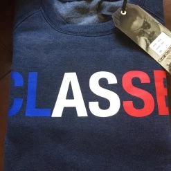 L'école Des Femmes Mens Heather Classe Sweater (Navy)