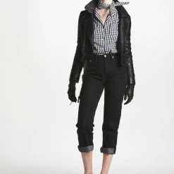 L'école Des Femmes Boyfriend Jeans (Black) Denim