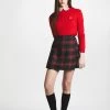 L'école Des Femmes NEW Plaid Pleated Schoolgirl Skirt (Red)