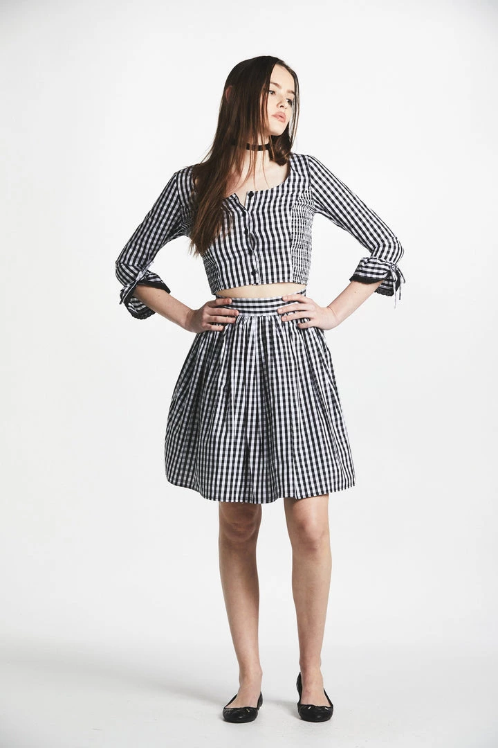 L'école Des Femmes Tops Marquise Gingham Top 6 L'école Des Femmes Tops Marquise Gingham Top