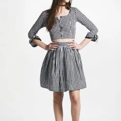 L'école Des Femmes Bardot Gingham Skirt Skirts