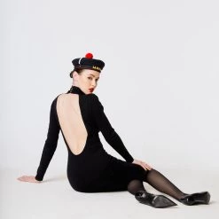 L'école Des Femmes Backless Choker Dress NEW