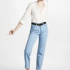 L'école Des Femmes Boyfriend Jeans (Light And Medium Wash)