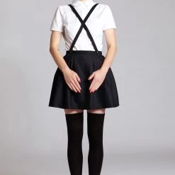 L'école Des Femmes Criss Cross Suspender Skirt Skirts