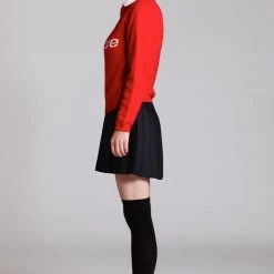 L'école Des Femmes Knitwear & Sweatshirts L'école Sweater (Red & Navy)