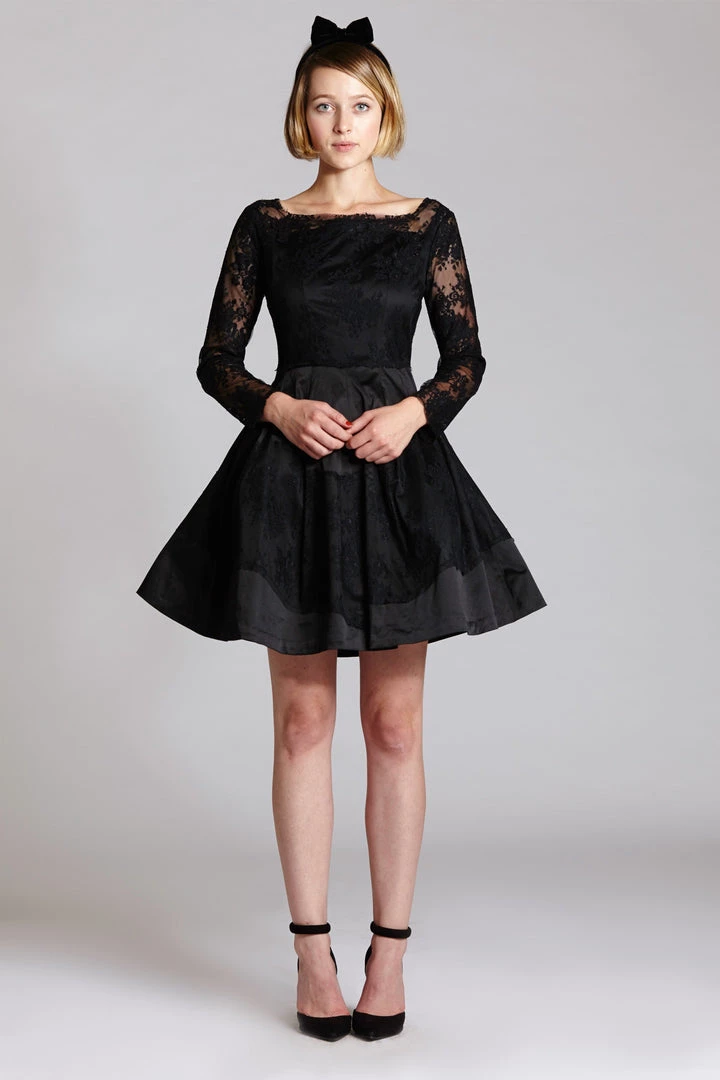 L'école Des Femmes Long Sleeve Audrey Hepburn Dress 3 L'école Des Femmes Long Sleeve Audrey Hepburn Dress