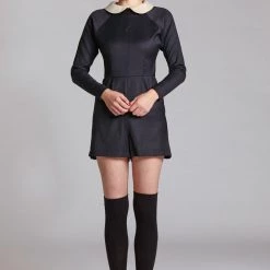 L'école Des Femmes Dresses Peter Pan Collar Playsuit