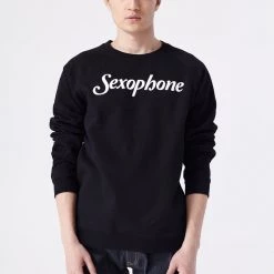 L'école Des Femmes MEN Sexophone Sweatshirt (Black)