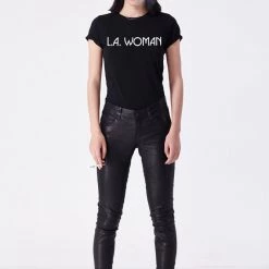 L'école Des Femmes L.A. Woman Tee (Black) T-shirts