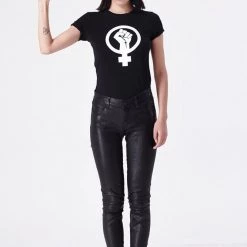 L'école Des Femmes T-shirts Female Power Tee (Black Or White)