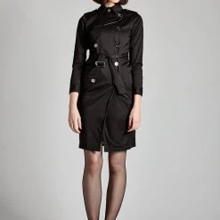L'école Des Femmes Trench Dress (Black)