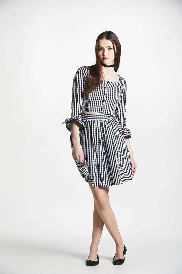 L'école Des Femmes Tops Marquise Gingham Top 3 L'école Des Femmes Tops Marquise Gingham Top