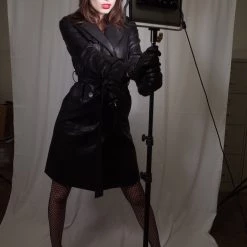 L'école Des Femmes Vegan Leather Trench Coat Coats & Jackets