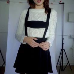 L'école Des Femmes Knitwear & Sweatshirts Cable Knit Cream Sweater