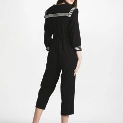 L'école Des Femmes Sailor Jumpsuit (Black) Evening Wear 7 L'école Des Femmes Sailor Jumpsuit (Black) Evening Wear