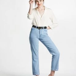 L'école Des Femmes Boyfriend Jeans (Light And Medium Wash)