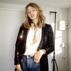 L'école Des Femmes Coats & Jackets Sequins Jacket