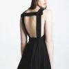 L'école Des Femmes Bow Backless Pleated Dress (Black) Bestsellers