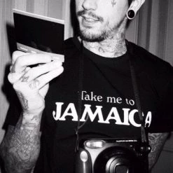 L'école Des Femmes Take Me To Jamaica Tee (Black) MEN