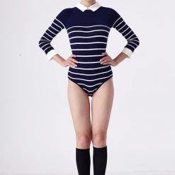 L'école Des Femmes Bodysuits Le Marin Bodysuit (Navy)