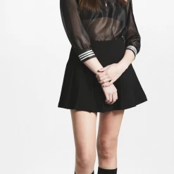 L'école Des Femmes Bestsellers Sailor Organza Blouse (Black)