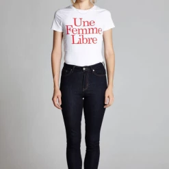 L'école Des Femmes High Waisted Skinny Jeans (Medium And Dark Wash)