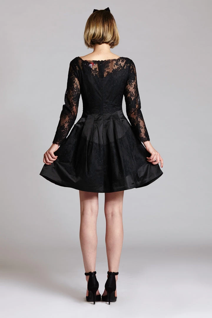 L'école Des Femmes Long Sleeve Audrey Hepburn Dress 4 L'école Des Femmes Long Sleeve Audrey Hepburn Dress