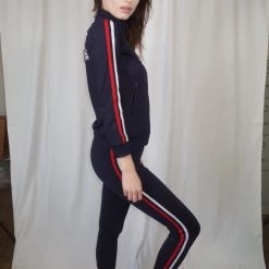 L'école Des Femmes Activewear Navy Tracksuit Pants