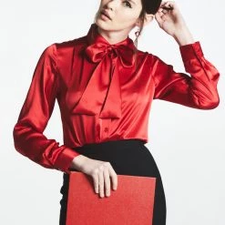 L'école Des Femmes Pussy Bow Blouse Tops