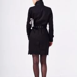 L'école Des Femmes Black Trench Coat