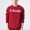 L'école Des Femmes MEN L'école Sweatshirt (Burgundy)