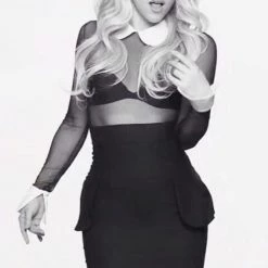 L'école Des Femmes Mesh Collared Bodysuit