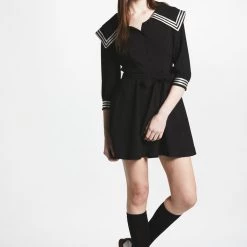 L'école Des Femmes Crèpe Sailor Dress Dresses