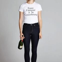 L'école Des Femmes T-shirts Faire L'amour à La Gainsbourg Tee (White)