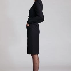 L'école Des Femmes Navy Button Down Dress