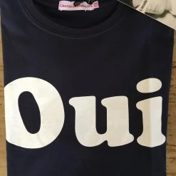 L'école Des Femmes T-shirts Oui Loose Fit Tee (Navy)