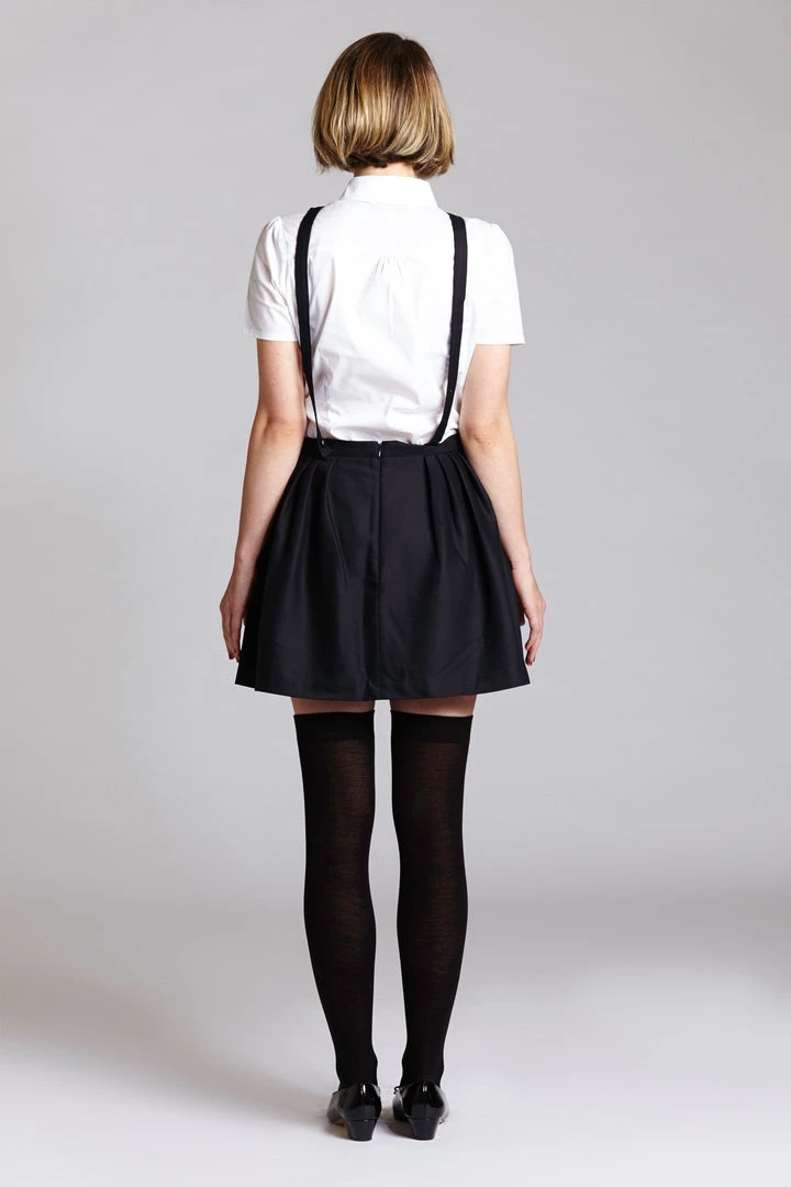 L'école Des Femmes Criss Cross Suspender Skirt Skirts 5 L'école Des Femmes Criss Cross Suspender Skirt Skirts