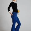 L'école Des Femmes Denim Jane Birkin Flare Low Rise