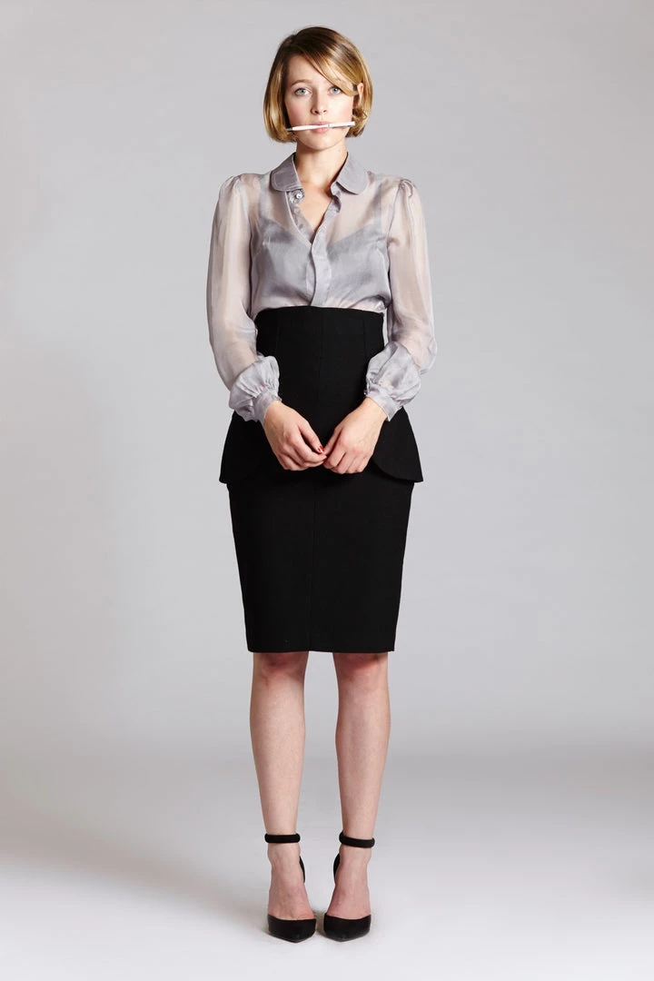 L'école Des Femmes Skirts Secretary Wool Skirt 3 L'école Des Femmes Skirts Secretary Wool Skirt