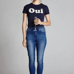 L'école Des Femmes Oui & Non Tee (Navy)