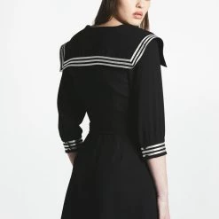L'école Des Femmes Crèpe Sailor Dress Dresses