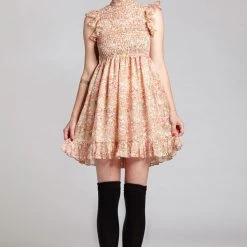 L'école Des Femmes Floral Lolita Smock Dress