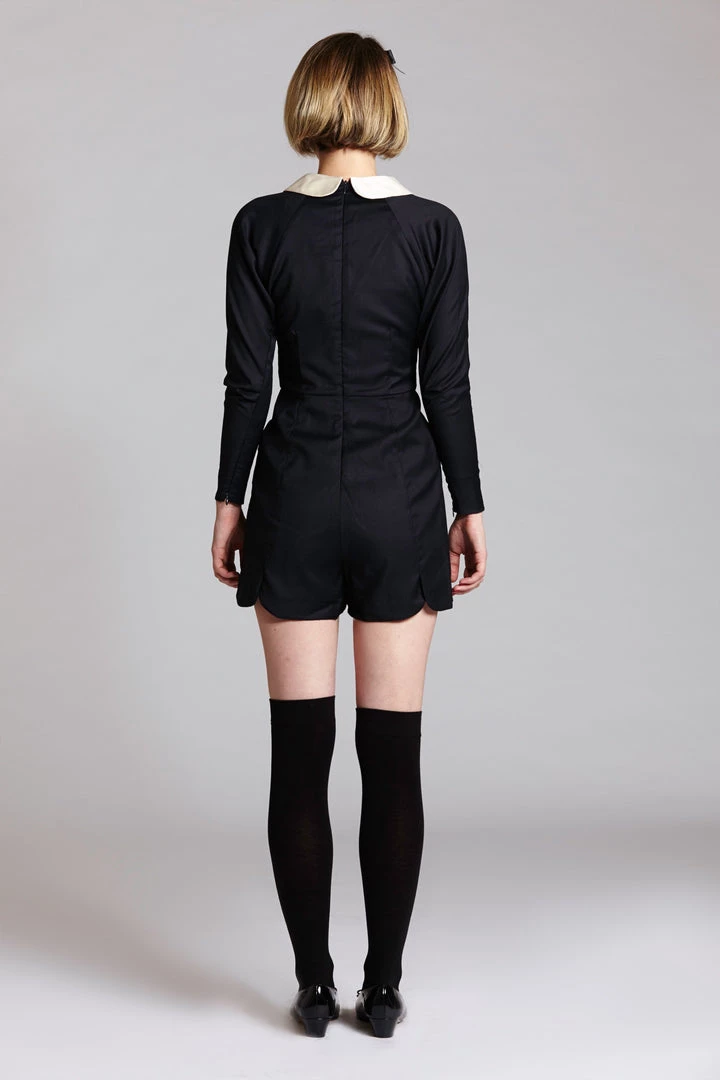 L'école Des Femmes Dresses Peter Pan Collar Playsuit 6 L'école Des Femmes Dresses Peter Pan Collar Playsuit