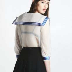 L'école Des Femmes NEW Black Crèpe Pleated Skirt 12 L'école Des Femmes NEW Black Crèpe Pleated Skirt