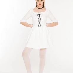 L'école Des Femmes The Marquise Eyelet Dress