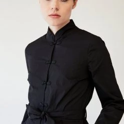 L'école Des Femmes NEW Mandarin Boiler Suit (Black)