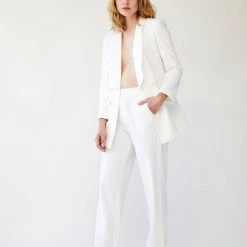 L'école Des Femmes The White Smoking Jacket Coats & Jackets
