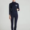 L'école Des Femmes Activewear Navy Tracksuit Jacket